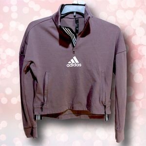 Adidas 1/4 Zip pullover mock neck